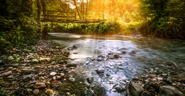 Crystal-clear limestone spring symbolizing purity and clarity at the foundation of leadership.