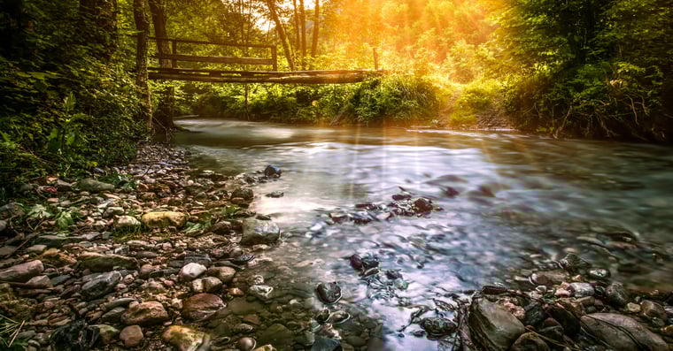 Crystal-clear limestone spring symbolizing purity and clarity at the foundation of leadership.